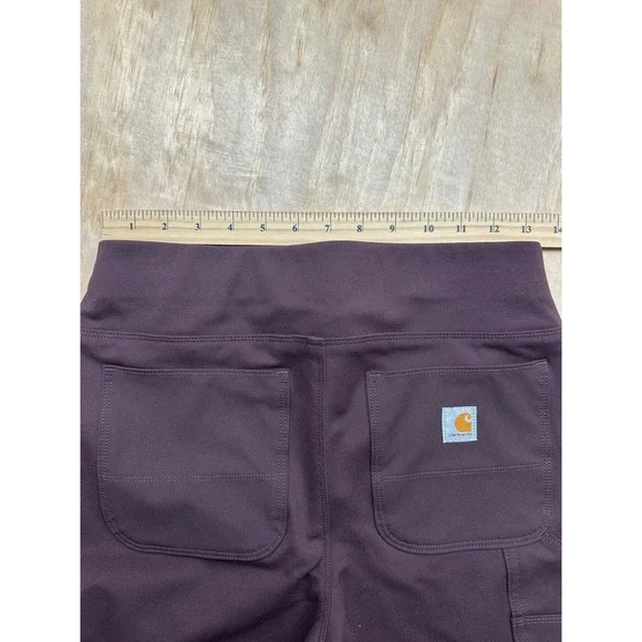 Carhartt Force Utility Leggings Womens Small Purple Fitted Work Pants 102482 - Picture 6 of 7